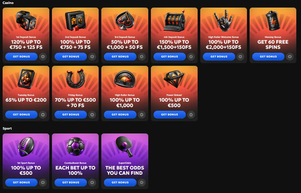 GXBet casino aanbiedingen en sportbonus promoties
